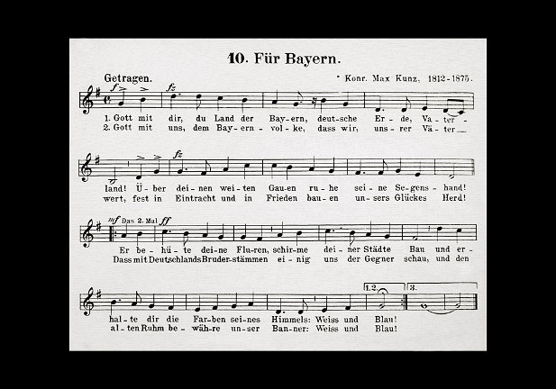 Gott mit dir, du Land der Bayern... offizielle Bayrische Nationalhymne